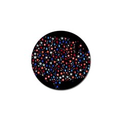 America Usa Map Stars Vector  Golf Ball Marker by Simbadda