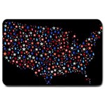 America Usa Map Stars Vector  Large Doormat  30 x20  Door Mat