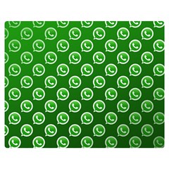 Whatsapp Logo Pattern Double Sided Flano Blanket (medium)  by Simbadda