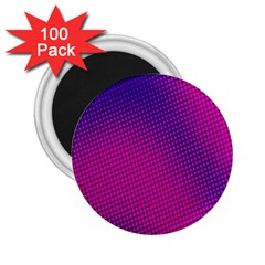 Retro Halftone Pink On Blue 2 25  Magnets (100 Pack)  by Simbadda