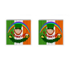 St  Patricks Day  Cufflinks (square) by Valentinaart