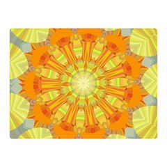 Sunshine Sunny Sun Abstract Yellow Double Sided Flano Blanket (mini)  by Simbadda