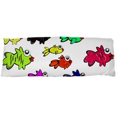 Fishes Marine Life Swimming Water Body Pillow Case Dakimakura (two Sides) by Simbadda