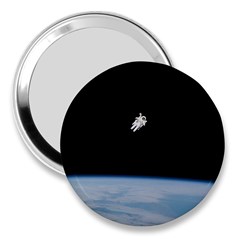 Amazing Stunning Astronaut Amazed 3  Handbag Mirrors by Simbadda