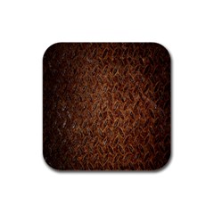 Texture Background Rust Surface Shape Rubber Square Coaster (4 Pack)  by Simbadda