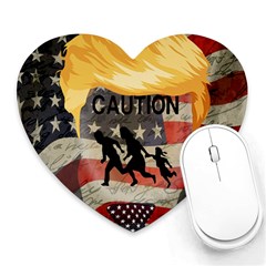 Caution Heart Mousepads by Valentinaart