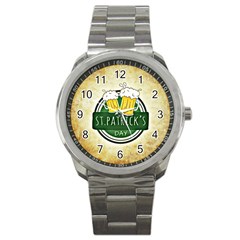 Irish St Patrick S Day Ireland Beer Sport Metal Watch by Simbadda