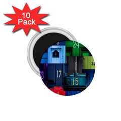 Door Number Pattern 1 75  Magnets (10 Pack)  by Amaryn4rt