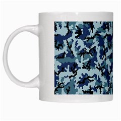 Navy Camouflage White Mugs by sifis