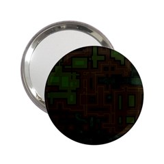 Circuit Board A Completely Seamless Background Design 2 25  Handbag Mirrors by Simbadda