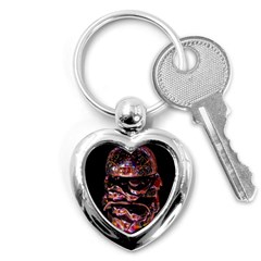 Hamburgers Digital Art Colorful Key Chains (heart)  by Simbadda