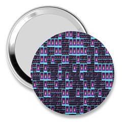 Techno Fractal Wallpaper 3  Handbag Mirrors by Simbadda