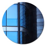 Modern Office Window Architecture Detail Magnet 5  (Round) Front