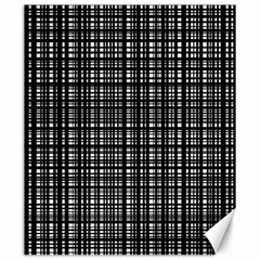 Crosshatch Target Line Black Canvas 20  X 24   by Mariart