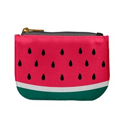 Watermelon Red Green White Black Fruit Mini Coin Purses by Mariart