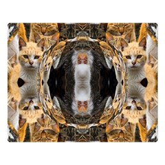 Cat  Double Sided Flano Blanket (large)  by 3Dbjvprojats