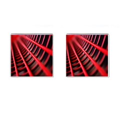 Abstract Of A Red Metal Chair Cufflinks (square) by Nexatart