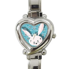 Easter Bunny  Heart Italian Charm Watch by Valentinaart