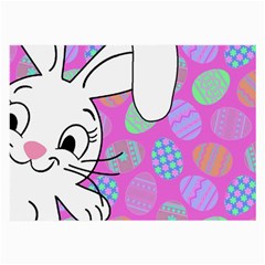 Easter Bunny  Large Glasses Cloth (2-side) by Valentinaart