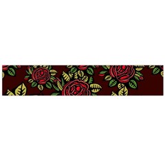 A Red Rose Tiling Pattern Flano Scarf (large)