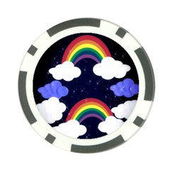 Rainbow Animation Poker Chip Card Guard (10 Pack) by Nexatart