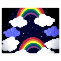 Rainbow Animation Double Sided Flano Blanket (medium)  by Nexatart