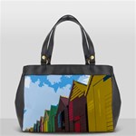 Brightly Colored Dressing Huts Office Handbags (2 Sides)  Back