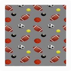 Balltiled Grey Ball Tennis Football Basketball Billiards Medium Glasses Cloth by Mariart