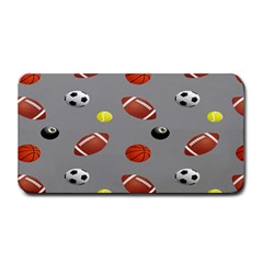 Balltiled Grey Ball Tennis Football Basketball Billiards Medium Bar Mats by Mariart