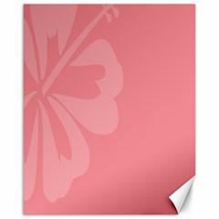 Hibiscus Sakura Strawberry Ice Pink Canvas 16  X 20   by Mariart