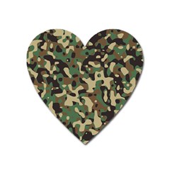 Army Camouflage Heart Magnet by Mariart