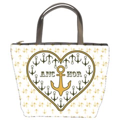 Anchor Heart Bucket Bags