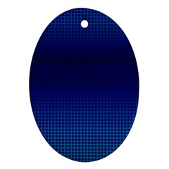 Blue Dot Ornament (oval) by PhotoNOLA