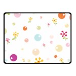 Flower Floral Star Balloon Bubble Fleece Blanket (Small) 50 x40  Blanket Front