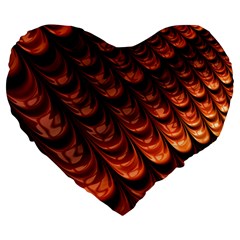 Fractal Mathematics Frax Hd Large 19  Premium Heart Shape Cushions by Nexatart