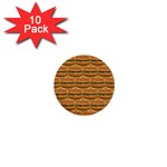 Delicious Burger Pattern 1  Mini Buttons (10 pack)  Front