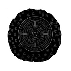 Witchcraft Symbols  Standard 15  Premium Flano Round Cushions by Valentinaart