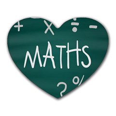 Maths School Multiplication Additional Shares Heart Mousepads by Mariart