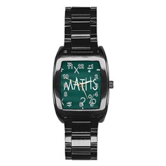 Maths School Multiplication Additional Shares Stainless Steel Barrel Watch by Mariart