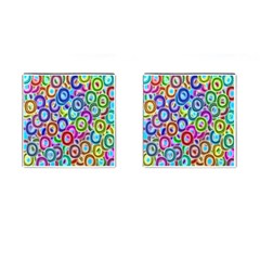 Colorful Ovals              Cufflinks (square) by LalyLauraFLM