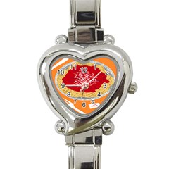 Instant Noodles Mie Sauce Tomato Red Orange Knife Fox Food Pasta Heart Italian Charm Watch by Mariart