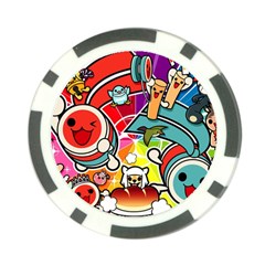 Cute Doodles Wallpaper Background Poker Chip Card Guard (10 Pack) by Nexatart