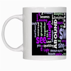 Writing Color Rainbow Sweer Love White Mugs by Mariart