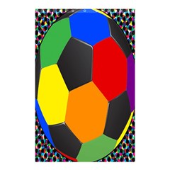 Team Soccer Coming Out Tease Ball Color Rainbow Sport Shower Curtain 48  X 72  (small)  by Mariart