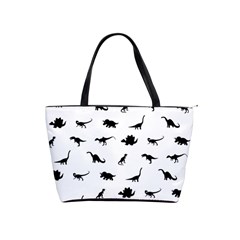 Dinosaurs Pattern Shoulder Handbags by Valentinaart