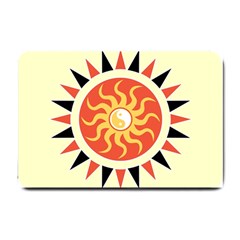 Yin Yang Sunshine Small Doormat  by linceazul