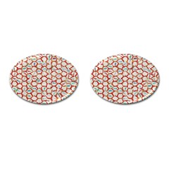 Honeycomb Pattern             Cufflinks (oval) by LalyLauraFLM