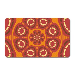 Dark Red Abstract Magnet (rectangular) by linceazul