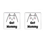 Love My Cat Mommy Cufflinks (Square) Front(Pair)