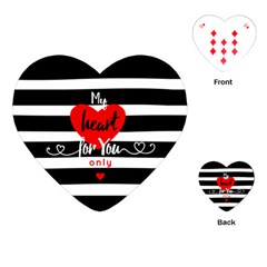 My-heart-for-you-only Playing Cards Single Design (heart) by Wanni